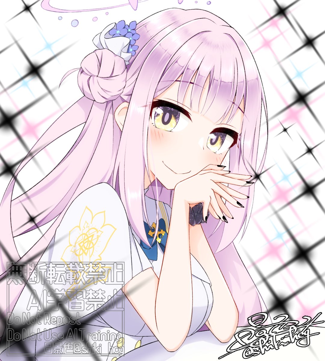 聖園ミカ(ブルアカ) 「#ブルアカミカに黒ネイル… 」|日景色🍳のイラスト