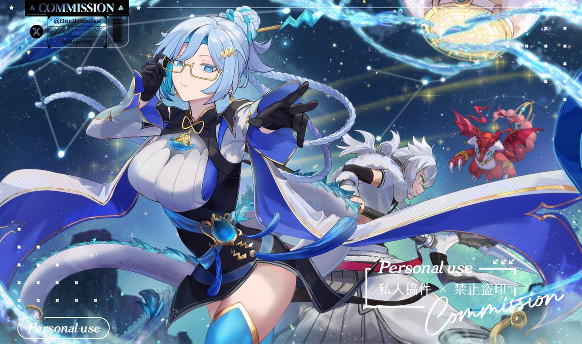 hsinhsincookie's tweet image. ご依頼いただき，サークル「EATOS」（x.com/eatos_ye）様  
星辰のイラストを描かせていただきました

#OCGファンアート