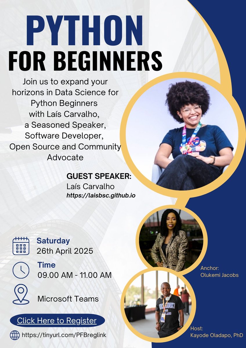 OladapoKayodeA1's tweet photo. Registration Link: https://t.co/p0cycBsG3S https://t.co/nSH13G5DoI