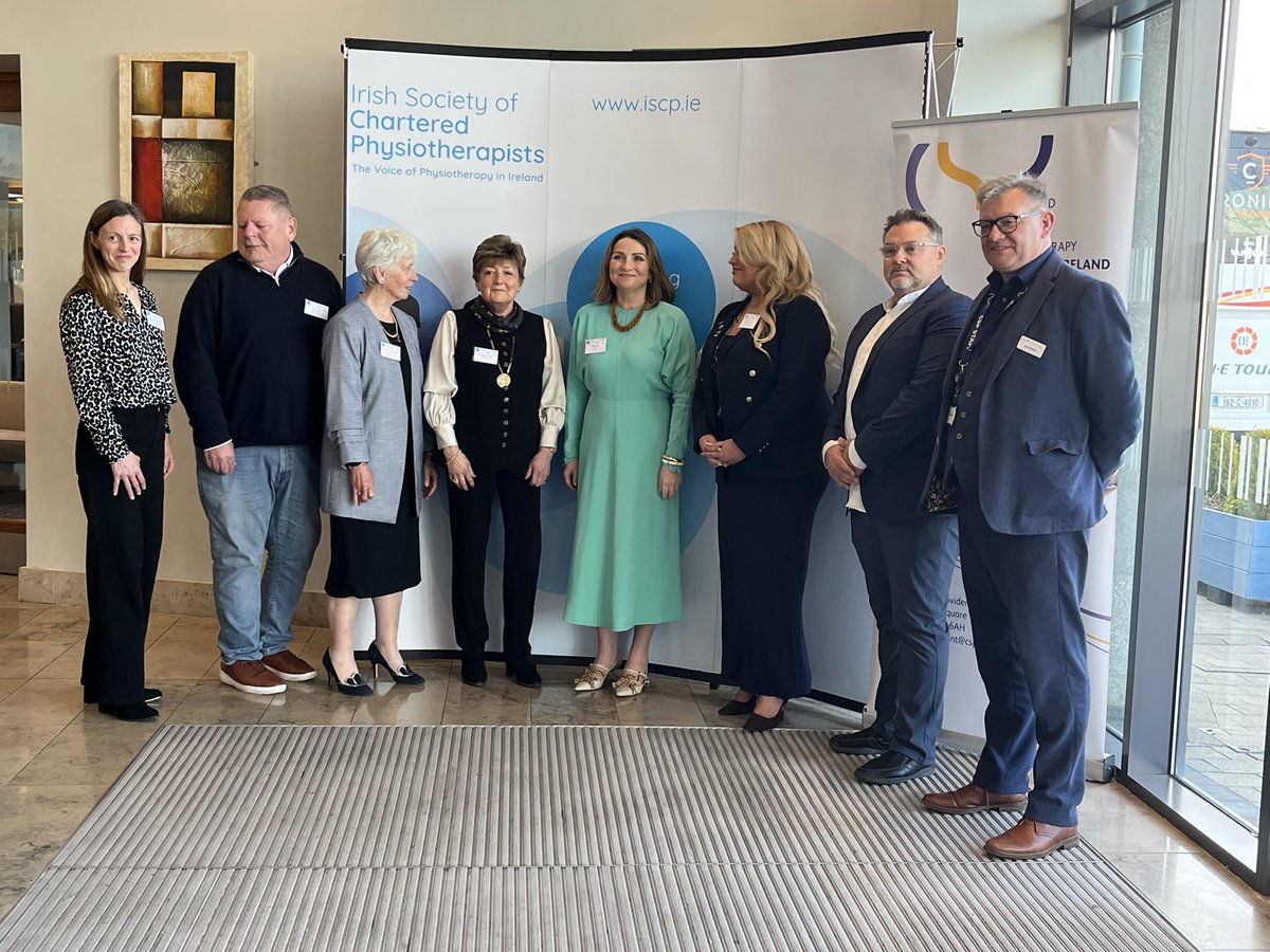 Great atmosphere at the opening of the <a href="/_ISCP_/">ISCP</a>  <a href="/CSPNI1/">NI Board Chartered Society of Physiotherapy</a> conference in Dublin. Thanks to Dr Mike Landry President of the World Confereation of Physical Therapy for the support. <a href="/drmikelandry/">Mike Landry PT, MBA, PhD</a> <a href="/WorldPhysio1951/">World Physiotherapy</a> <a href="/marieomir/">Dr. Marie O Mir</a> <a href="/gemda/">Esther-Mary D'Arcy</a> <a href="/physiobk/">Barney Kennedy</a> <a href="/ScouseAHPLeader/">Alex Spearritt 💙 She/Her</a>
