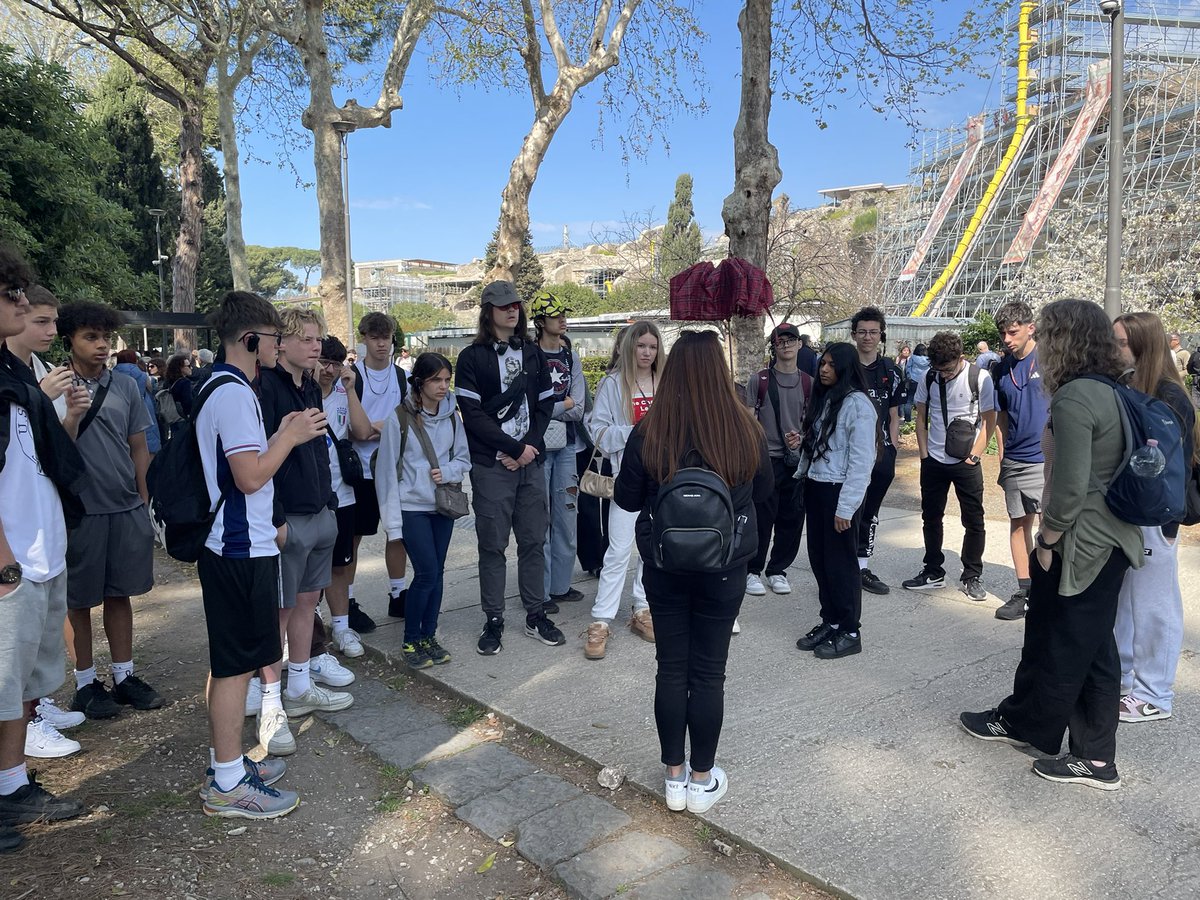 We’ve arrived at Pompeii. Learning loads!