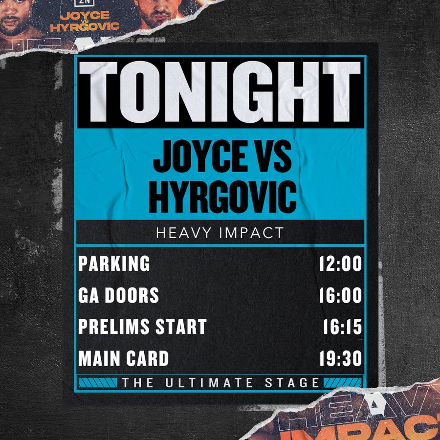 CHEAP TICKETS for the boxing at <a href="/TheCoopLive/">Co-op Live</a> tonight - <a href="/JoeJoyceBoxing/">Joe Joyce</a> tops the bill.

Cheap general tickets and limited, cheap floor tickets.

Contact us or check our listings on  <a href="/viagogo/">viagogo</a> viagogo.co.uk/Sports-Tickets…

#HeavyImpact