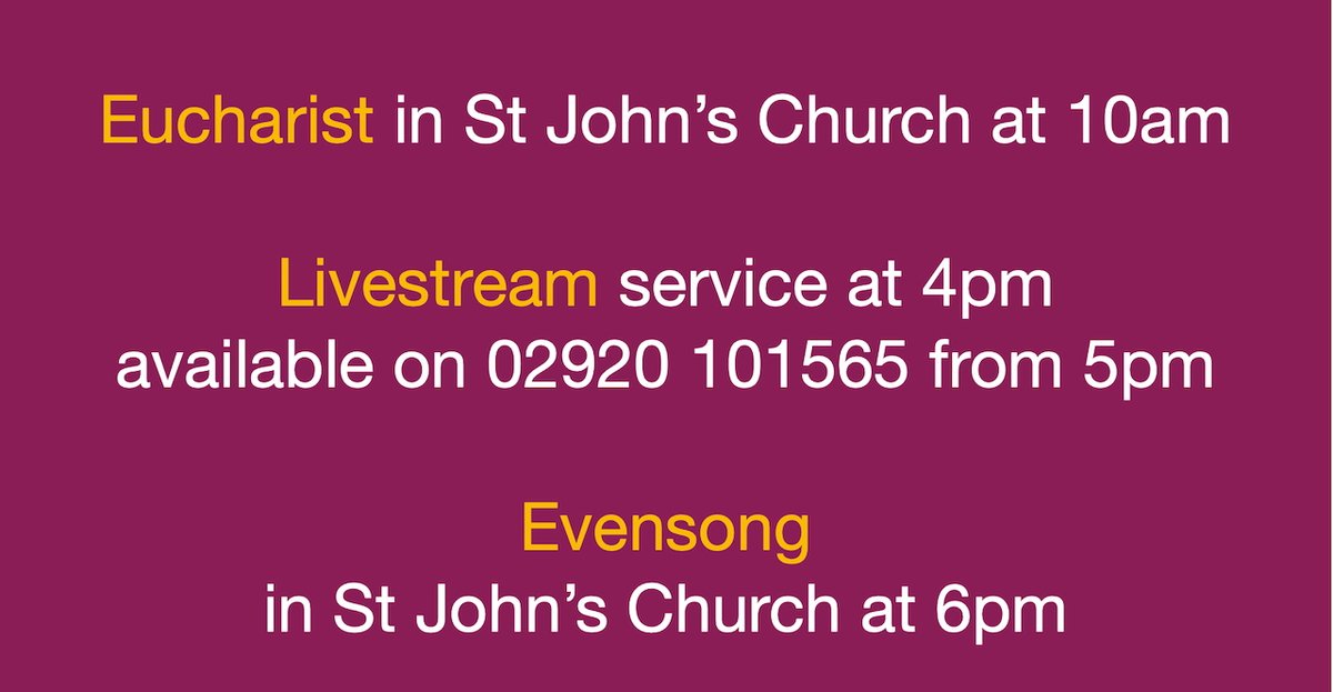 Join us for Passion Sunday! Why is it called that? What change does it bring about? Committed? Sceptical? Not sure? Happy? Troubled? Ok? All welcome. Come down, Log on or Dial up. You're welcome at St John's!

facebook.com/stjohnthebapti…

youtube.com/channel/UCOrcP…