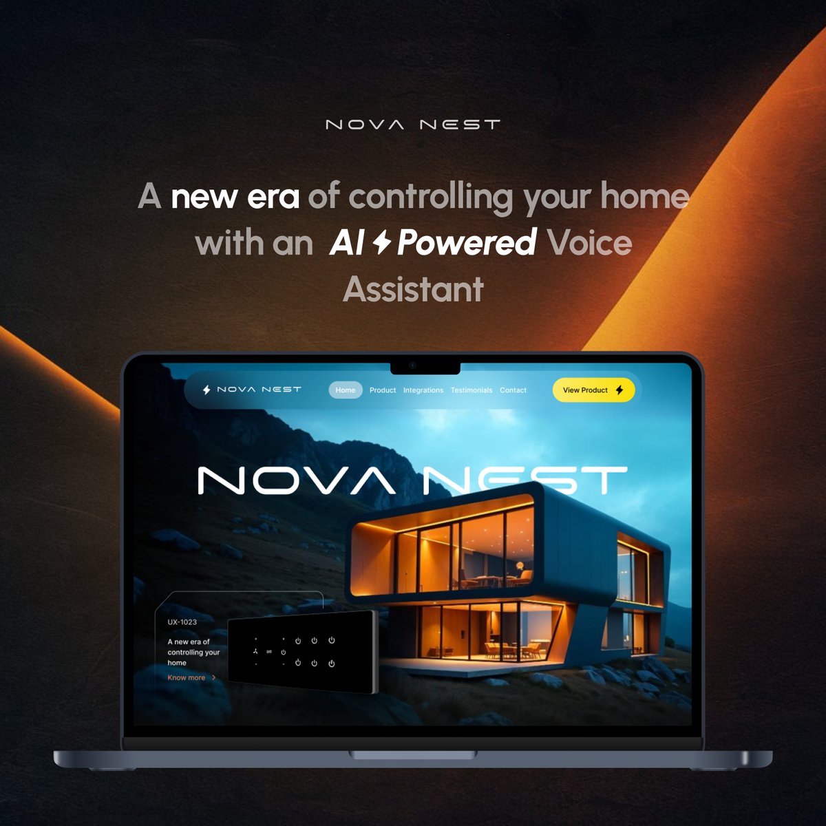 oronium's tweet photo. A new era of controlling your home with an AI⚡️Powered voice assistant.

#uidesign #ai #ux #llm https://t.co/fLG6NeA24p