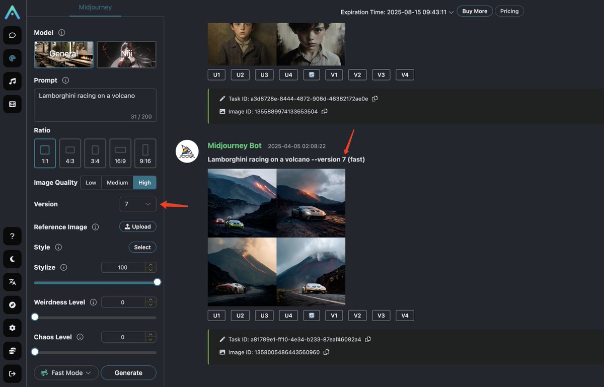 acedatacloud's tweet photo. Ace Data Cloud's new feature is here! We now support Midjourney v7, energizing your creative journey with fresh possibilities.

👉Try it: https://t.co/jDIsPuIYDg

We keep moving!

$ACE https://t.co/fD2K2uMaXg