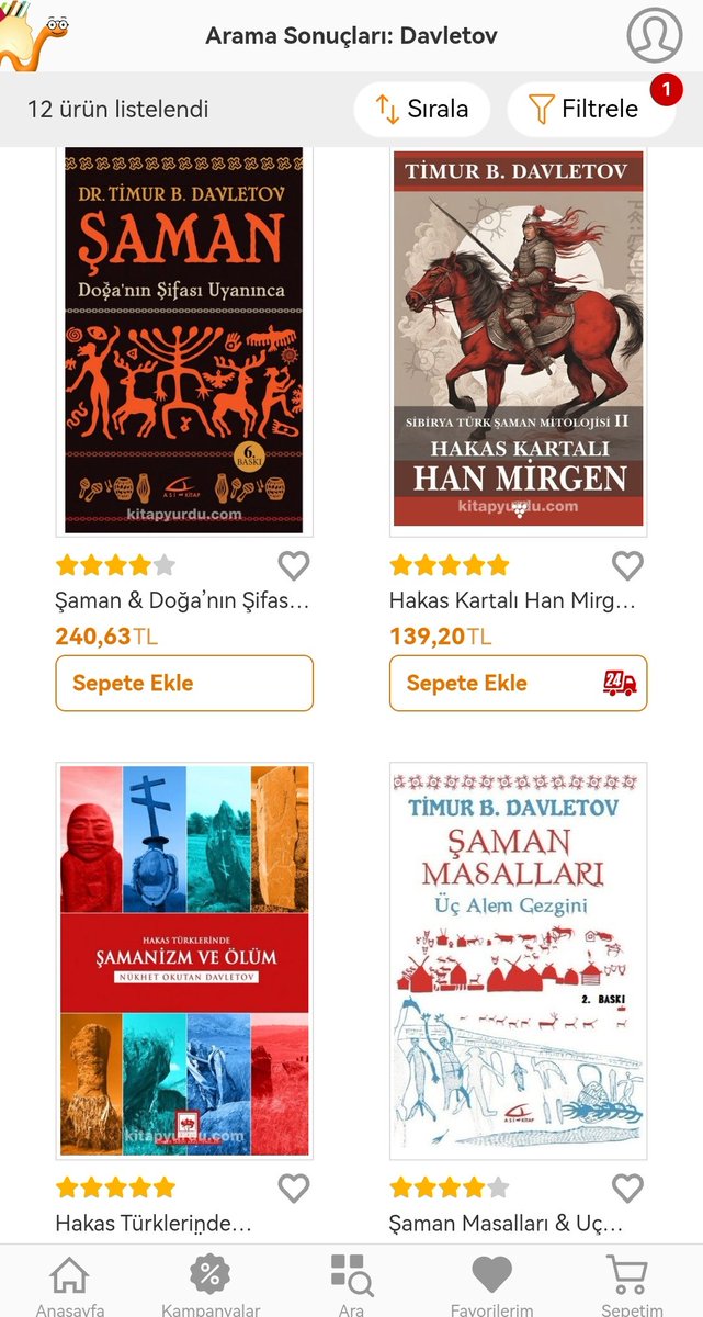 Mert Beğ, Türklerin ata dini kadim #Şamanizm konusunda bilgi sahibi olma yolculuğuna başlamak ve bu bilgiyi eleştirel bağlamda geliştirmek için; 1990'dan itibaren yaptığımız ve devam ettiğimiz araştırmalar sonucu olan şu kitaplar önerilebilir ☺️🧿🌿📚🇹🇷
↘️
kitapyurdu.com/index.php?rout…