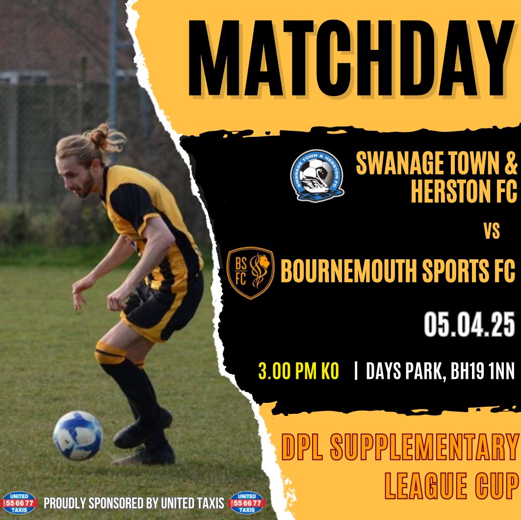 Bournemouth Sports FC (@bmouthsportsfc) on Twitter photo League Cup action for us today as we travel to <a href="/SwanageFC/">Swanage Town & Herston FC</a>. COYS ππ€
<a href="/DPL_official/">Dorset Premier Football League</a> <a href="/Dorsetechosport/">Dorset Echo Sport</a> <a href="/DorsetFootball/">Dorset Football</a> <a href="/swsportsnews/">South West Sports News</a> <a href="/BmthEchoSport/">Bournemouth Echo Sport</a> <a href="/NonLeagueCrowd/">Non League Crowds</a>
BSFC sponsored by <a href="/UnitedTaxis/">United Taxis</a> π League Cup action for us today as we travel to <a href="/SwanageFC/">Swanage Town & Herston FC</a>. COYS ππ€
<a href="/DPL_official/">Dorset Premier Football League</a> <a href="/Dorsetechosport/">Dorset Echo Sport</a> <a href="/DorsetFootball/">Dorset Football</a> <a href="/swsportsnews/">South West Sports News</a> <a href="/BmthEchoSport/">Bournemouth Echo Sport</a> <a href="/NonLeagueCrowd/">Non League Crowds</a>
BSFC sponsored by <a href="/UnitedTaxis/">United Taxis</a> π