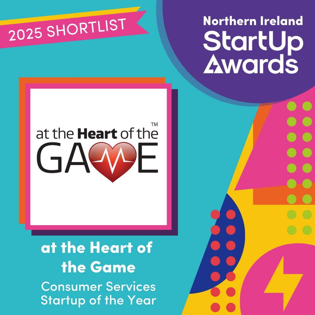 I am delighted to have been nominated for the UK StartUp Awards as a regional finalist⭐️

It is great that ‘at the Heart of the Game’ has been recognised alongside other individuals and start ups from across Northern Ireland❤️ 

#UKSUA <a href="/StartUpNational/">StartUp Awards</a>