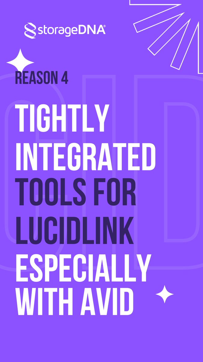 LucidLink users wanted smarter data tools—we delivered! DNAfabric adds search, cost analysis, tiering &amp; Avid Nexis workflows for next-level cloud collaboration.
▶️ Watch: youtube.com/shorts/qDC4lLR…
📍 See it at NAB 2025 (Booth SL3305)
👉 Demo: storagedna.com/DNAfabric3/nab

#DNAfabric