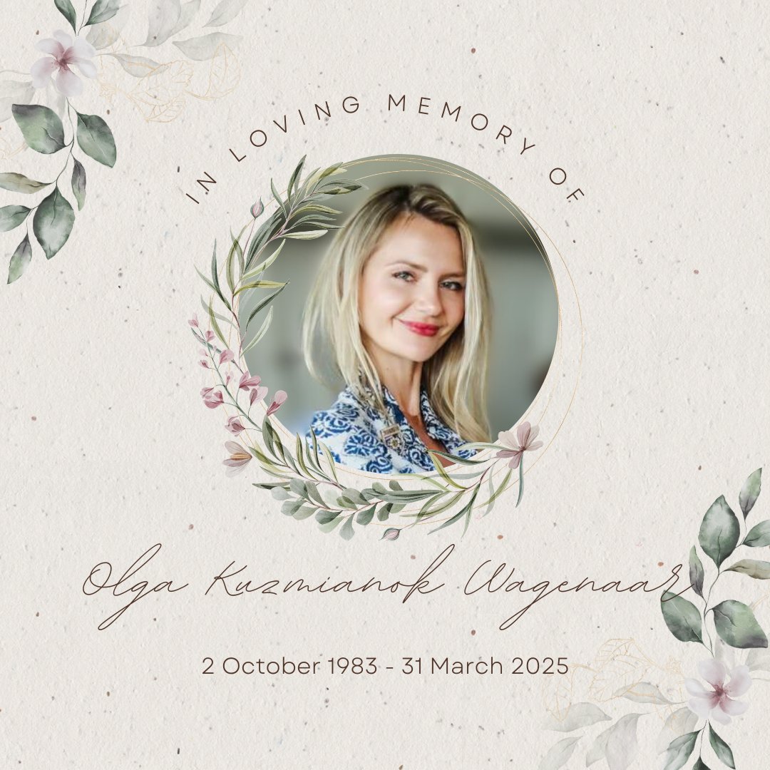 UNODC_ENV's tweet image. We are deeply saddened by the passing of Olga Kuzmianok Wagenaar, a cherished member of the UNODC Environment Team and tireless advocate for our planet. Her legacy inspires us, and we will honour her by continuing the work she cared for so deeply. Rest in peace dear Olga.
