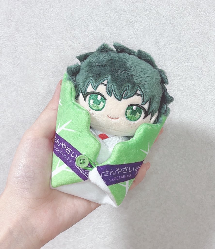 緑谷出久 「ぬいくるみん買いましたかわいい～～～白菜の妖精とクレープのあかちゃん 」|にしろのイラスト