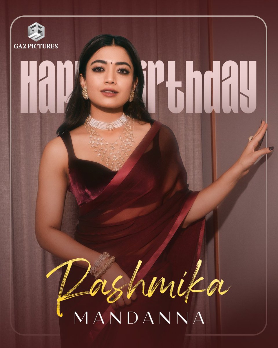 GA2 Pictures (@ga2official) on Twitter photo Happy Birthday to the finest actress <a href="/iamRashmika/">Rashmika Mandanna</a>! 🎉❤️
Wishing you a blockbuster and prosperous year ahead🔥
#HBDRashmikaMandanna Happy Birthday to the finest actress <a href="/iamRashmika/">Rashmika Mandanna</a>! 🎉❤️
Wishing you a blockbuster and prosperous year ahead🔥
#HBDRashmikaMandanna