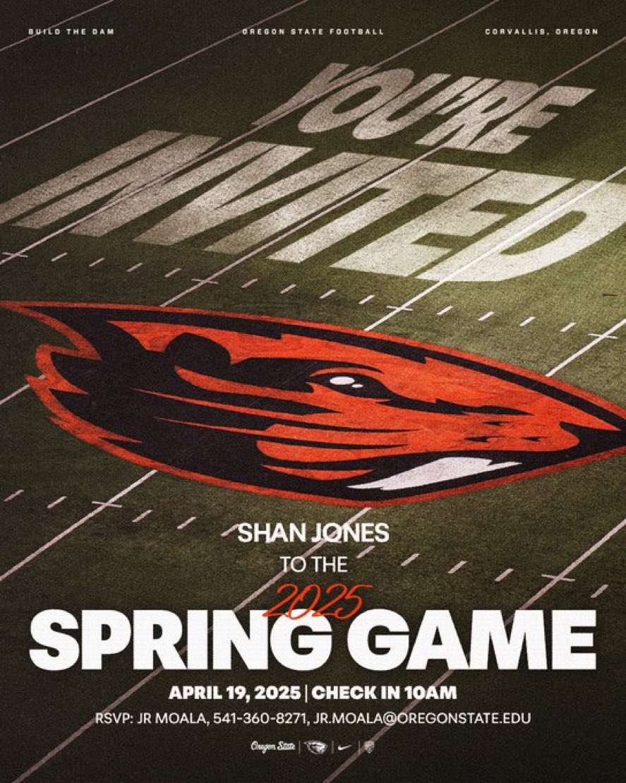 Shan Jones (@shanjon49) on Twitter photo Thank you for the invite to the spring game <a href="/BeaverFootball/">Oregon State Football</a> <a href="/JRMoala/">Coach JR Moala</a>
<a href="/NickFarman55/">Nick Farman M.S.</a> <a href="/JordanJ_/">Jordan Johnson</a> <a href="/MountTahomaFB/">MountTahomaFB</a> Thank you for the invite to the spring game <a href="/BeaverFootball/">Oregon State Football</a> <a href="/JRMoala/">Coach JR Moala</a>
<a href="/NickFarman55/">Nick Farman M.S.</a> <a href="/JordanJ_/">Jordan Johnson</a> <a href="/MountTahomaFB/">MountTahomaFB</a>
