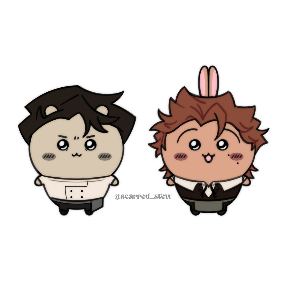 scarred_stew's tweet photo. uuu unana unaaa unana yaha yaha~ prriiii!!! ☆
#deadplate #deadplatefanart #chiikawa https://t.co/N8PphnRMoM