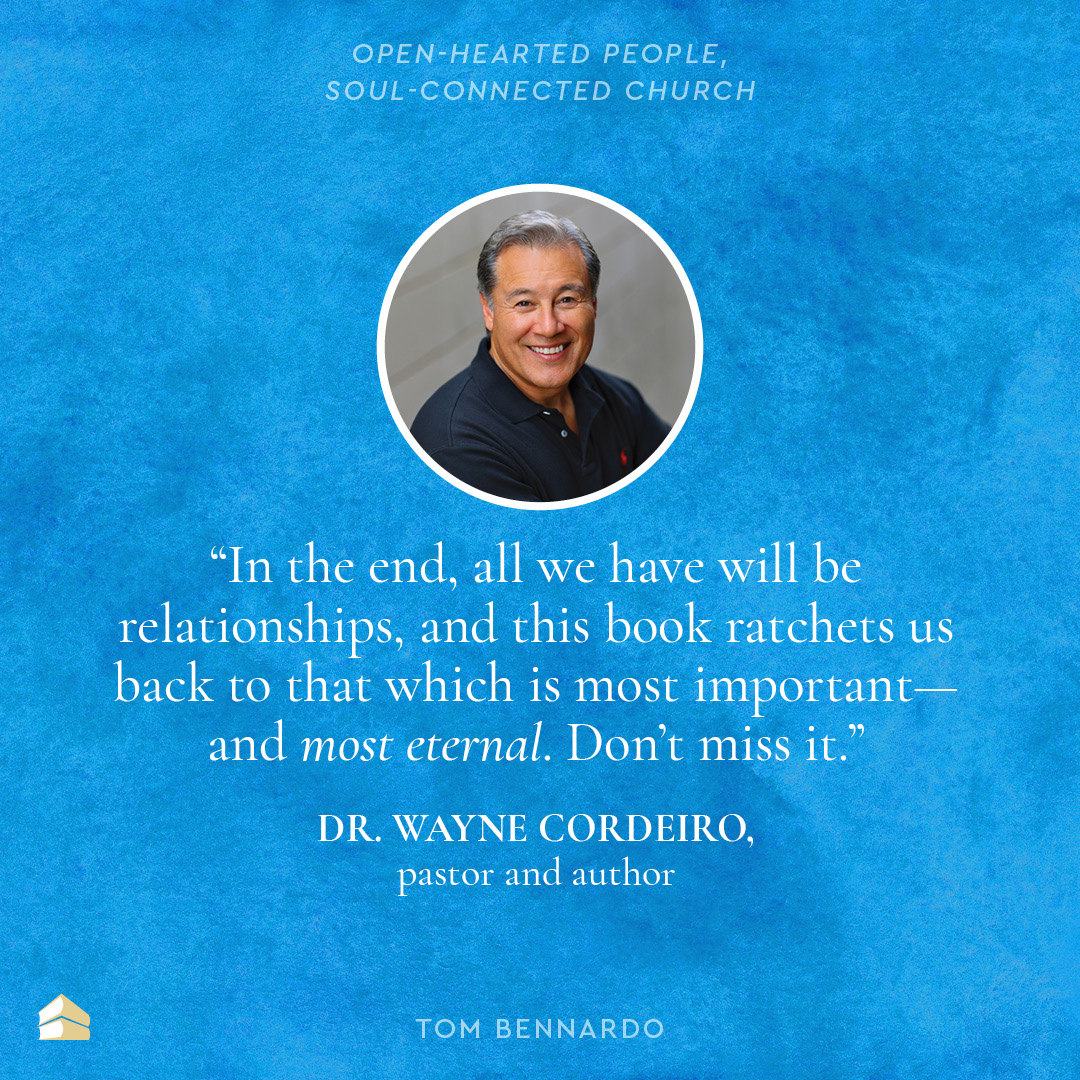 An incredible honor to receive the endorsement of <a href="/waynecordeiro/">waynecordeiro</a> for “Open-Hearted People, Soul-Connected Church.” Wayne’s books have shaped a generation of Christian leaders and churches, and his lifetime of work continues to make major impact for the gospel. Thank you, Wayne.