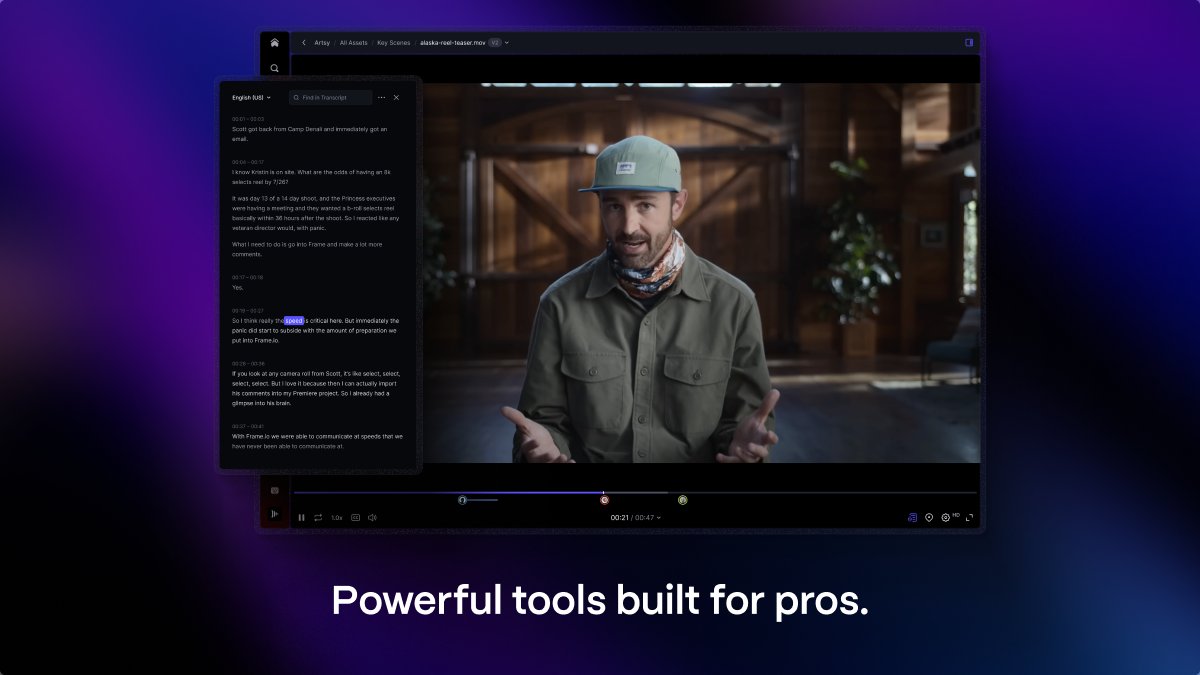 Frame.io’s latest update is here — loaded with the tools video pros need to take collaboration and edits to the next level. See what's new: blog.frame.io/2025/04/02/fra….