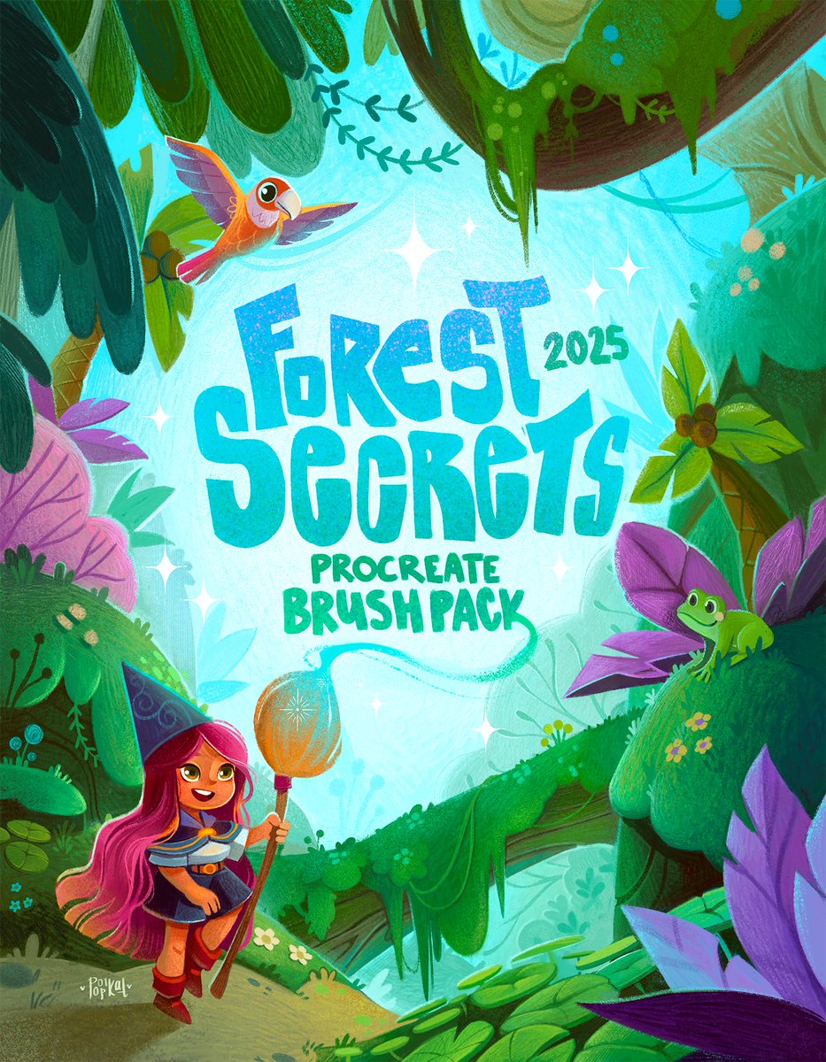 🌱🎉MY NEW BRUSH PACK IS OUT!🎉🌱 it’s available in my online store in my bio! 🥹🥰