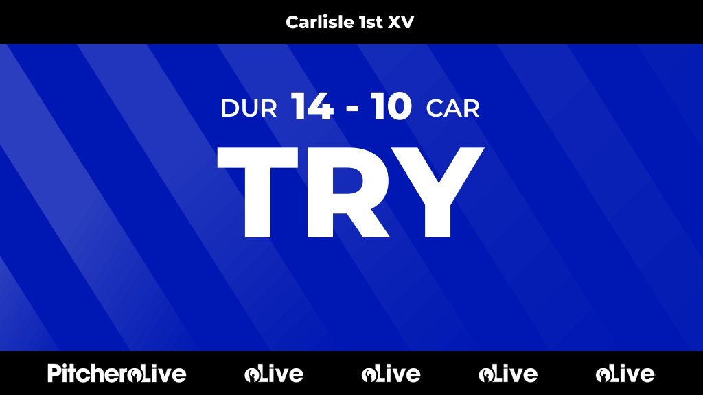 28': Try for Carlisle 🙌
#DURCAR #Pitchero
carlislerugby.club/teams/72797/ma…