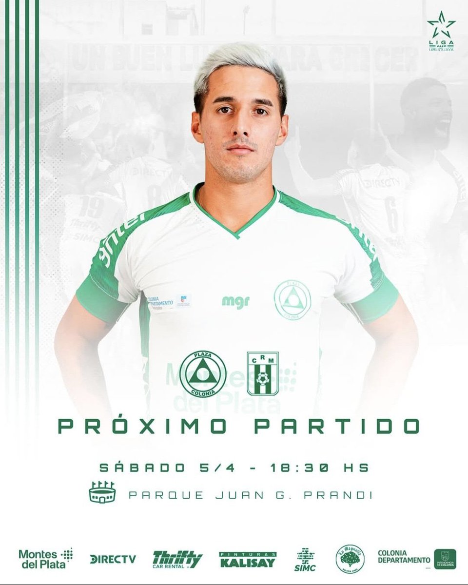 Club Plaza Colonia (@plazacolonia) on Twitter photo ES HOY …
Plaza Colonia
<a href="/RacingClubUru/">Racing Club de Mvdeo.</a>
🗓️ Fecha 10
⏰ 18.30 hs.
🏟️ Parque Juan G. Prandi
🏆 <a href="/LigaAUF/">Liga AUF Uruguaya</a>
Vamos Patablanca ! ES HOY …
Plaza Colonia
<a href="/RacingClubUru/">Racing Club de Mvdeo.</a>
🗓️ Fecha 10
⏰ 18.30 hs.
🏟️ Parque Juan G. Prandi
🏆 <a href="/LigaAUF/">Liga AUF Uruguaya</a>
Vamos Patablanca !