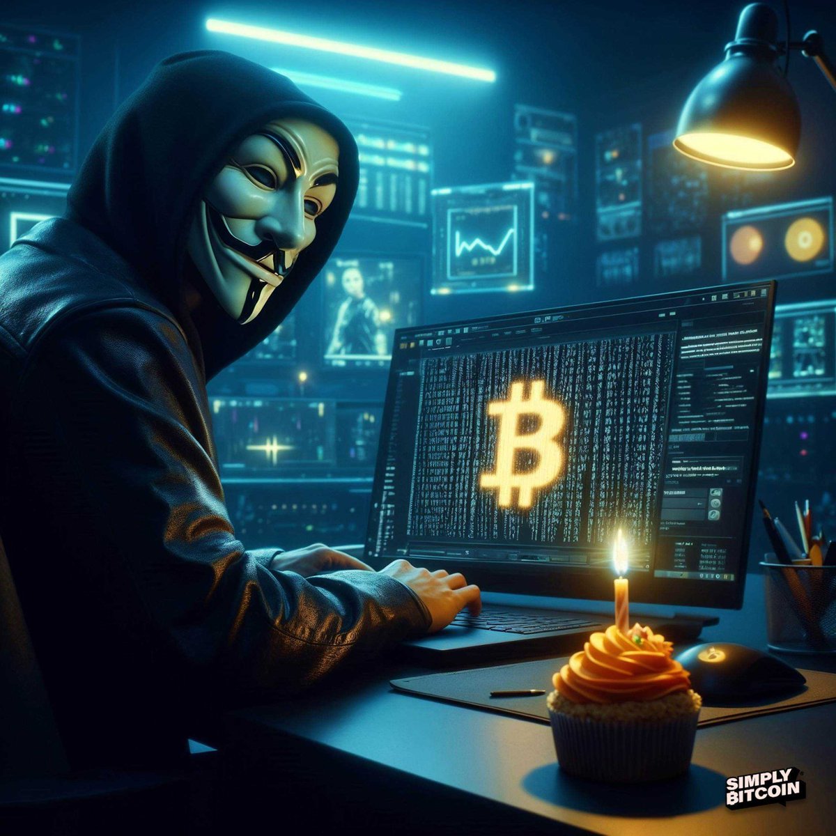 SimplyBitcoin's tweet photo. Happy ₿irthday, Satoshi! 🫡 https://t.co/S0AsYuULqf