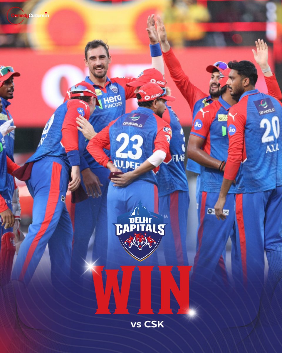ComedycultureIn's tweet image. DC&apos;s marvellous win against CSK today will be etched in our hearts 💕 Well played boys ✨✨
#DCvsCSK