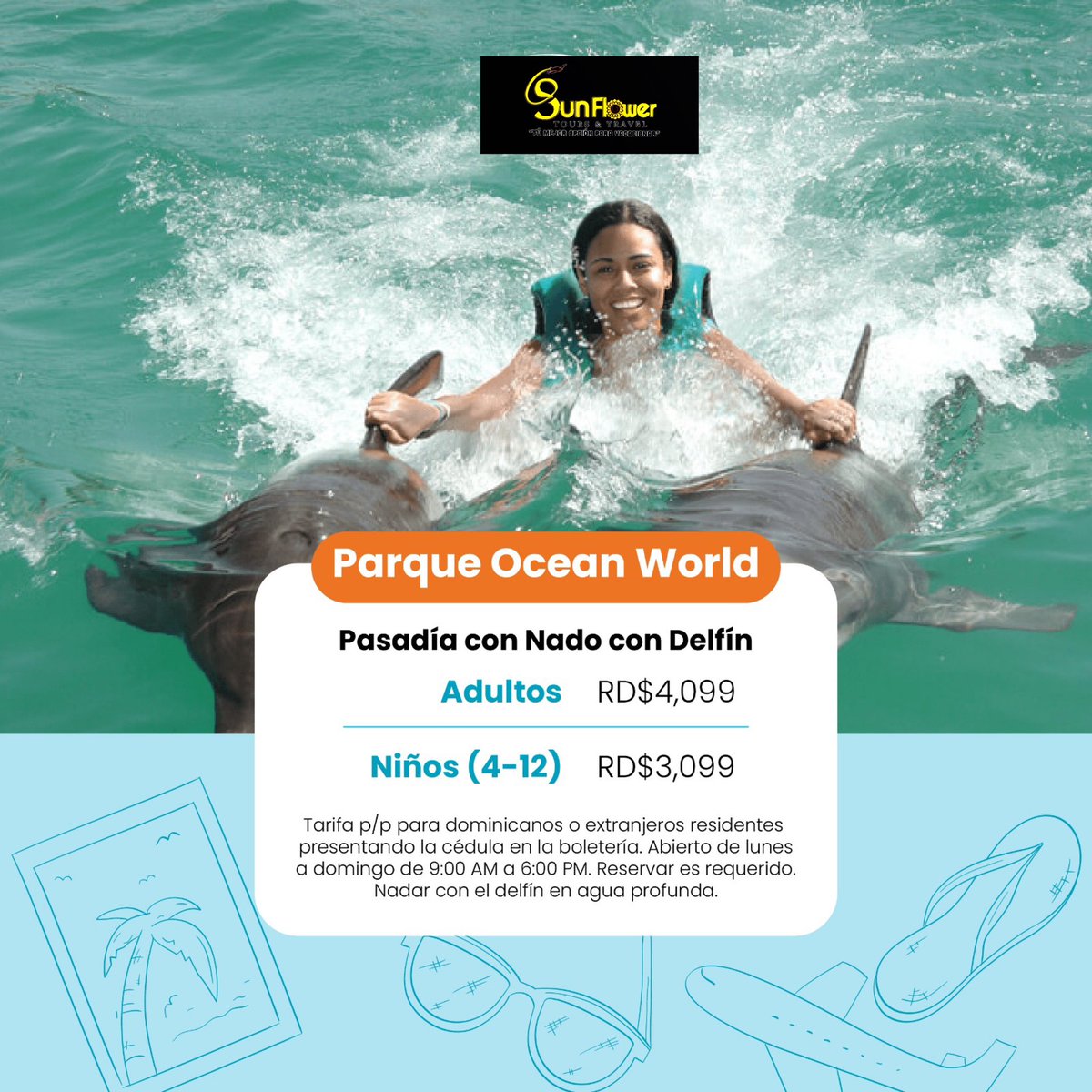 Tenemos todos los paquetes de Day pass en Ocean World puerto Plata. 

Elige el tuyo!!