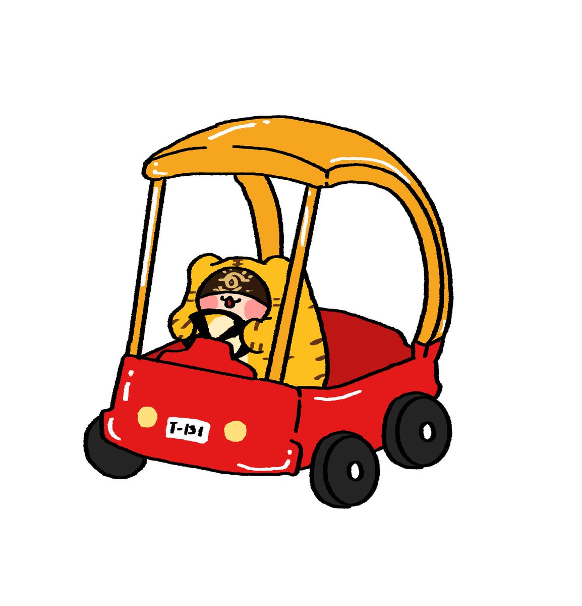 「トラちゃんこれでマリカ出るらしい 」|🥞麦茶🥪(Mugi)のイラスト