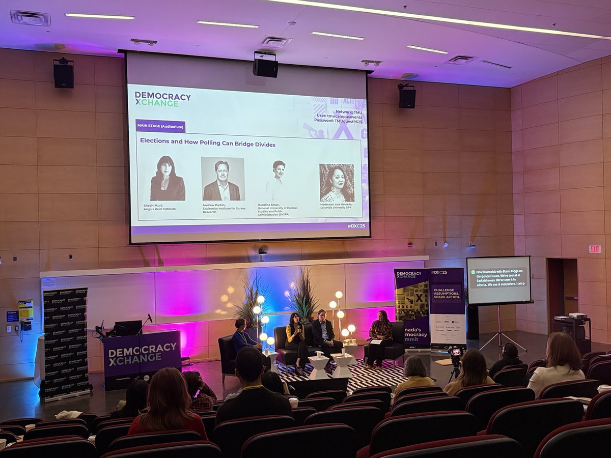 Sanjay Ruparelia (@svruparelia) on Twitter photo Canadians are much less polarized than many believe, surveys show.
A <a href="/dxcsummit/">DemocracyXChange</a> panel with <a href="/ShachiKurl/">Shachi Kurl</a> <a href="/angusreidorg/">Angus Reid Institute</a>, Andrew Parkin <a href="/Environics_Inst/">Environics Institute for Survey Research</a> and Madalina Botan. Canadians are much less polarized than many believe, surveys show.
A <a href="/dxcsummit/">DemocracyXChange</a> panel with <a href="/ShachiKurl/">Shachi Kurl</a> <a href="/angusreidorg/">Angus Reid Institute</a>, Andrew Parkin <a href="/Environics_Inst/">Environics Institute for Survey Research</a> and Madalina Botan.