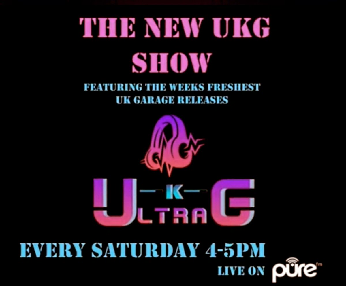 Live Live Live!
4 till 5 
Catch all the latest #UKGarage releases from the past week on the one and only @purefmlondon 
🔥🔥🔥