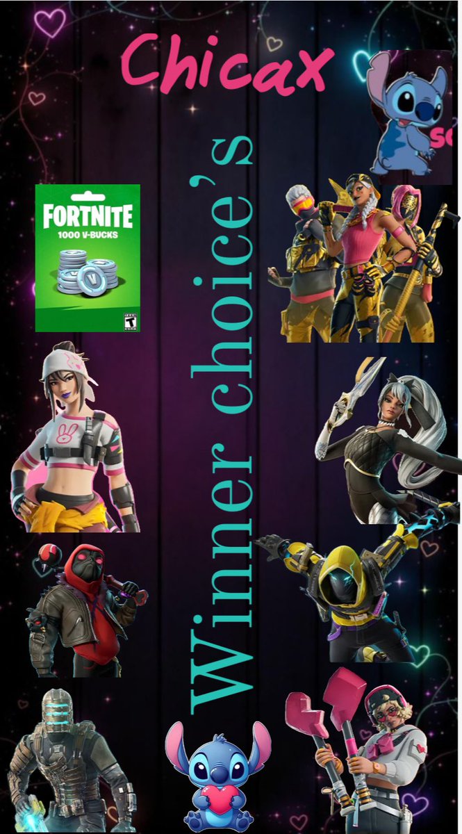 Holaaaaa 🫶🏻💖🫶🏻 winner will pick whatever code they will like form here….

💖Follow me 

💞 Repost 

💕 Tag a friend 

💗 Comment what code you would pick 💗

I got all the codes in hand so whatever is left will be used on stream tomorrow GL CHICA GANG 🫶🏻