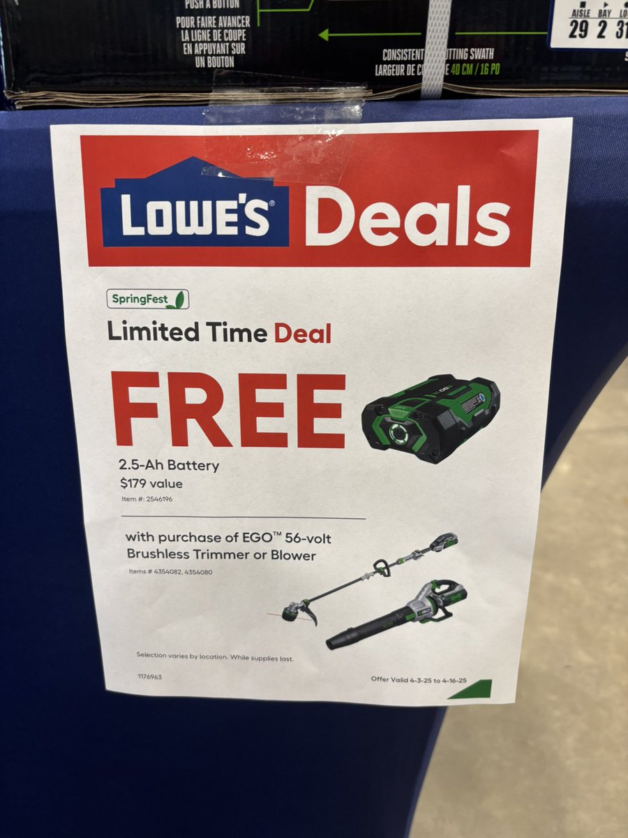 Brendan Torrence (@brendantorrence) on Twitter photo Kate at Lowe’s 1566 showing off the ease of swapping out the trimmer line in one of our Springfest Ego deals! …No plushies were harmed in the making of this demo… <a href="/CongerJared/">Jared Conger</a> <a href="/JBBailey88/">James Bailey</a> #r1demos Kate at Lowe’s 1566 showing off the ease of swapping out the trimmer line in one of our Springfest Ego deals! …No plushies were harmed in the making of this demo… <a href="/CongerJared/">Jared Conger</a> <a href="/JBBailey88/">James Bailey</a> #r1demos