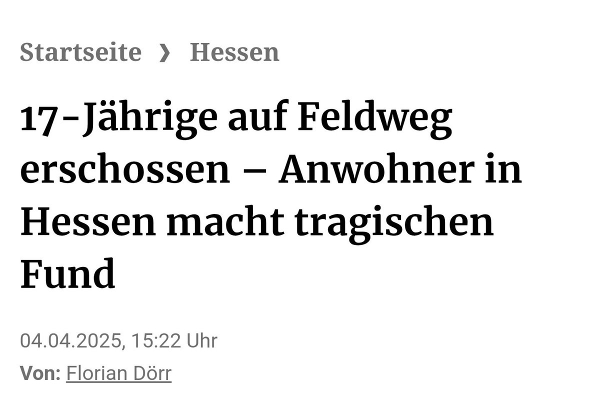 _nasir_ahmad_'s tweet image. Eine 17-jährige wird von einem Mann auf offener Straße in Wetzlar erschossen. Wieso es keinen Aufschrei gibt? Weil der Täter ein 👱🏻‍♂️ Deutscher ist. Uninteressant für Ostermann, Weidel oder Söder.

Ein weiterer #Femizid.
