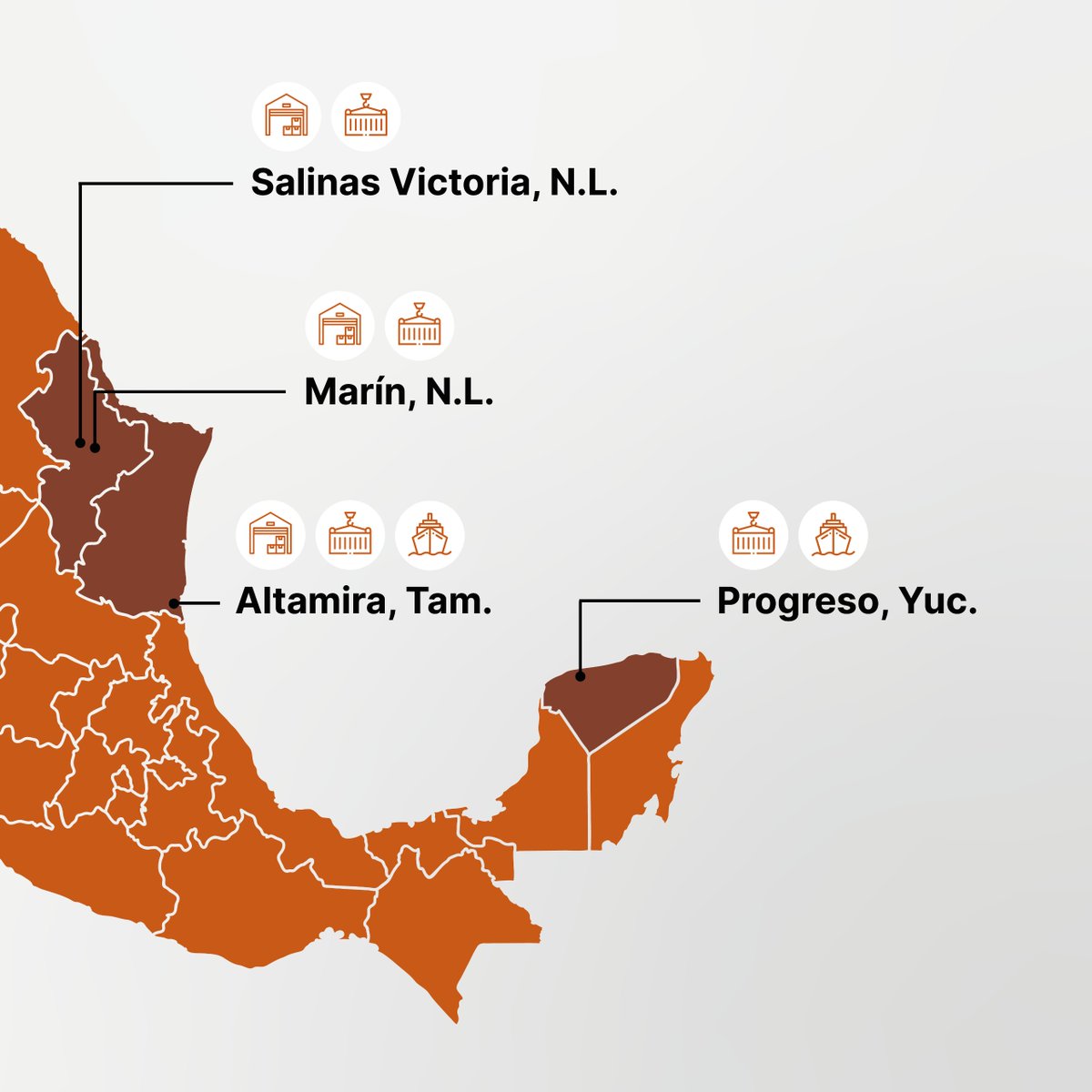 AlpasaOficial's tweet photo. En ALPASA estamos donde tu logística lo necesita.

Contamos con presencia en puntos clave: Altamira, Marín, Salinas Victoria, Progreso y Aguascalientes.

🚢 Almacenes nacionales y recintos fiscalizados 
        autorizados
📦 Depot de contenedores
🔧 Servicios especializados https://t.co/JGFyXqMXs5