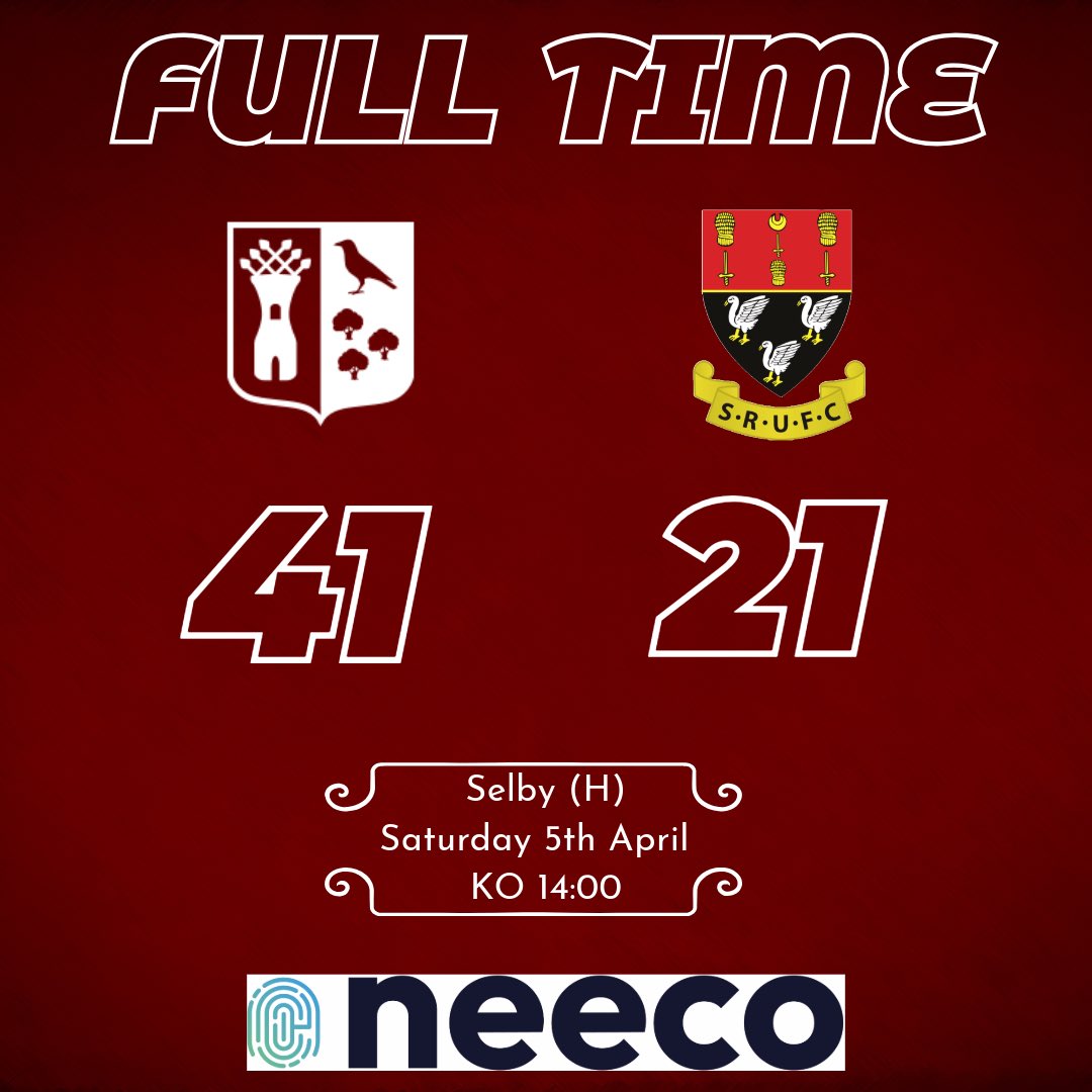 FULL TIME: Blaydon 41-21 Selby