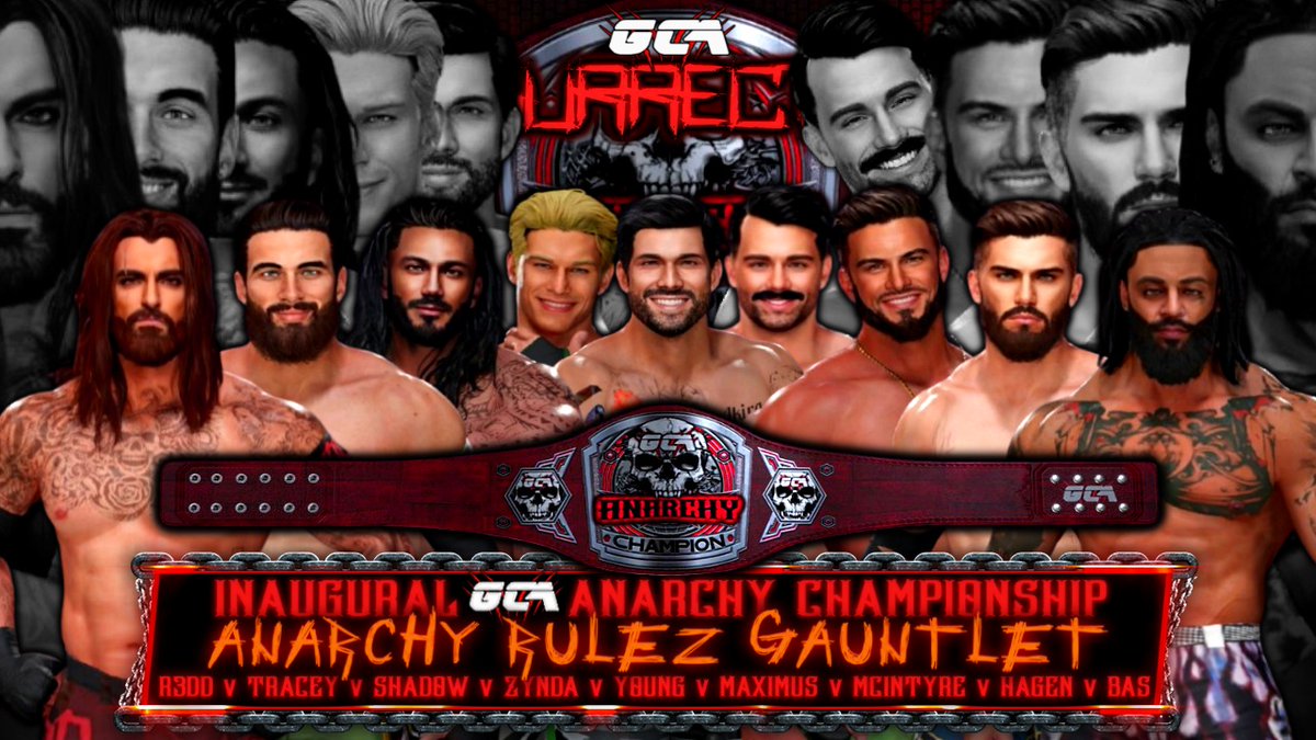 🚨 BREAKING 🚨

Introducing the BRAND NEW GCA Anarchy Championship! 💀😲

At #GCAResurrection nine men will compete in our NEW Anarchy Rulez Gauntlet, where the winner will walk away the inaugural champion! 🔥

If that's you... BEWARE! You'll need to watch your back... 24/7! ☠️👀