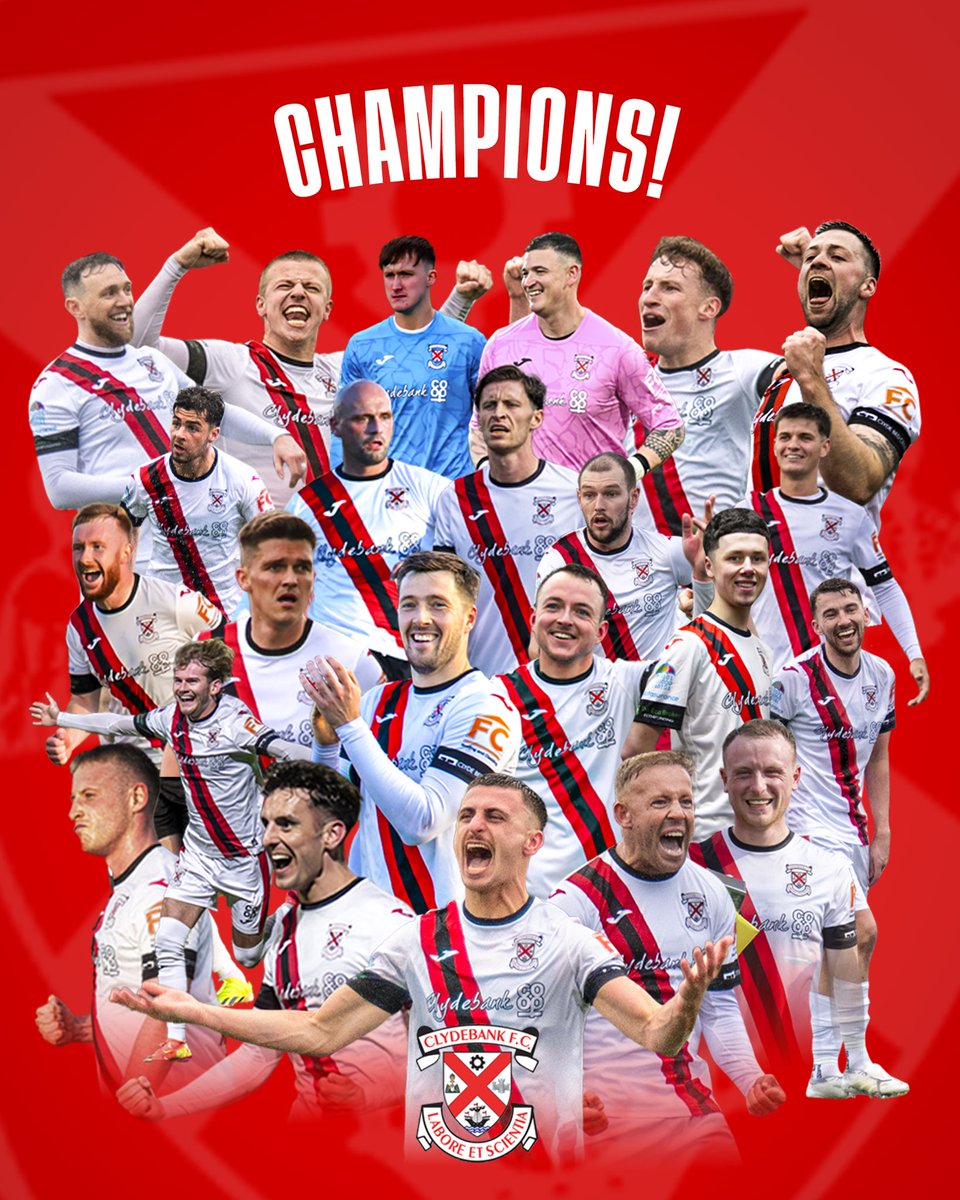 🏆 CLYDEBANK FC - CHAMPIONS!