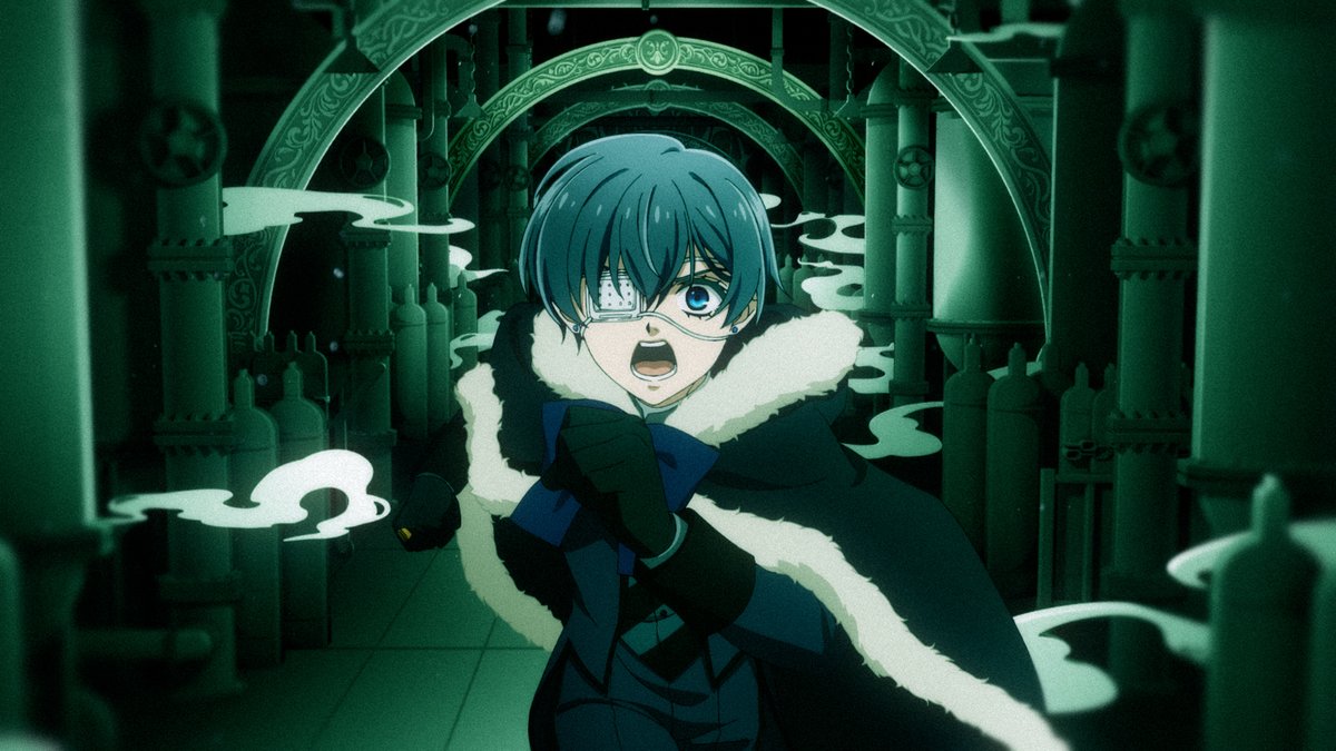 dshino's tweet image. 『#黒執事 -緑の魔女編-』OPディレクターとして演出いたしました！
黒執事の中でも緑の魔女編は一番好きな話の一つなので
OP制作出来たこと嬉しく思います！！

オープニングテーマ Cö shu Nie feat. HYDE「MAISIE」
@co_shu_nie
@HydeOfficial_
ダークで最高の音楽に絵を載せれたのも良かったです！…