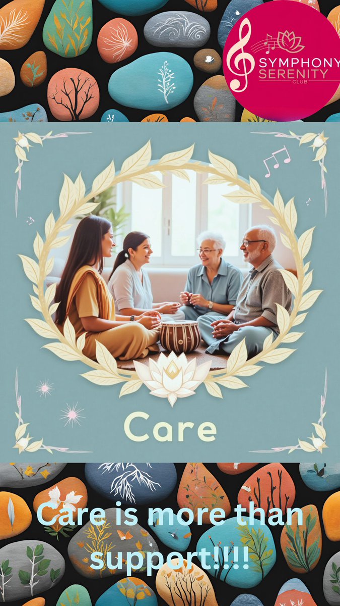 Care is at the heart of Symphony Serenity Club! 

Care is more than support!!!!

It’s about creating harmony in every aspect of life!!!

It's about nurturing emotional, physical, and social well-being with dignity and love!!

What is care for you?