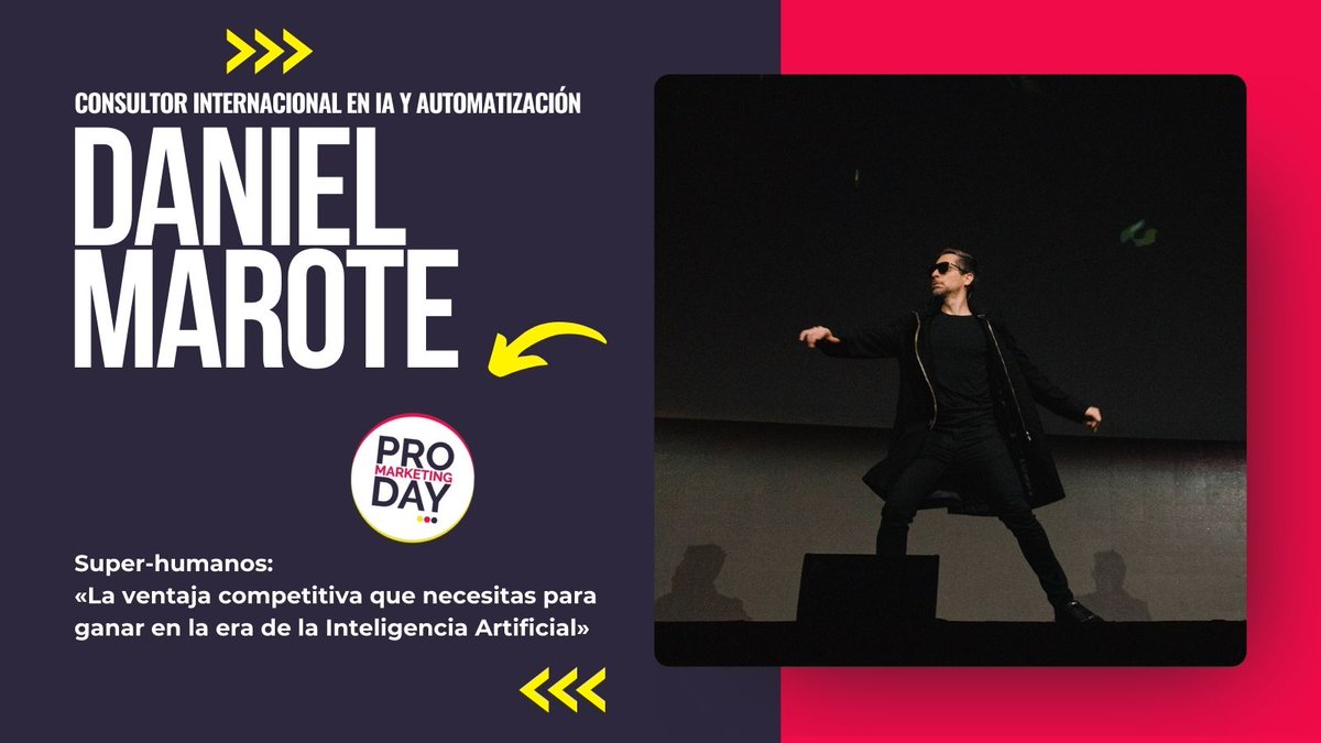 Un poco de Matrix en #PROmarketingDay de la mano de <a href="/daniel_marote/">Daniel Marote ®️</a> 🤟"Super-humanos! 🚀