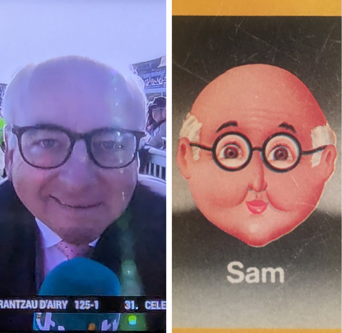 I see Sam from Guess Who is presenting at #TheGrandNational these days.