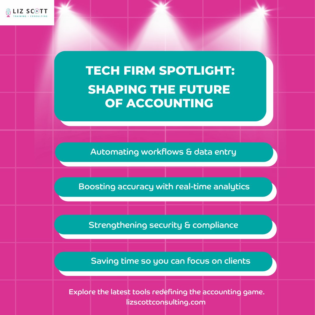 LizScottQBO's tweet image. This week’s spotlight: How tech firms are revolutionizing accounting with innovative solutions. See what’s new and how it can benefit you!

#AccountingTech #InnovationInAccounting #TechForAccountants #ModernAccounting #AccountingLifeline