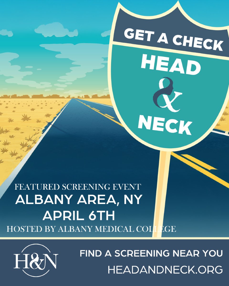 Persistent sore throat? Hoarseness? A lump in your neck that won’t go away?
These could be warning signs.
✔️ Get informed. Get checked.
🔗 Visit headandneck.org/events/map/ to find a screening near you 
🔗 For details on this featured screening visit:  headandneck.org/event/albany-m…
