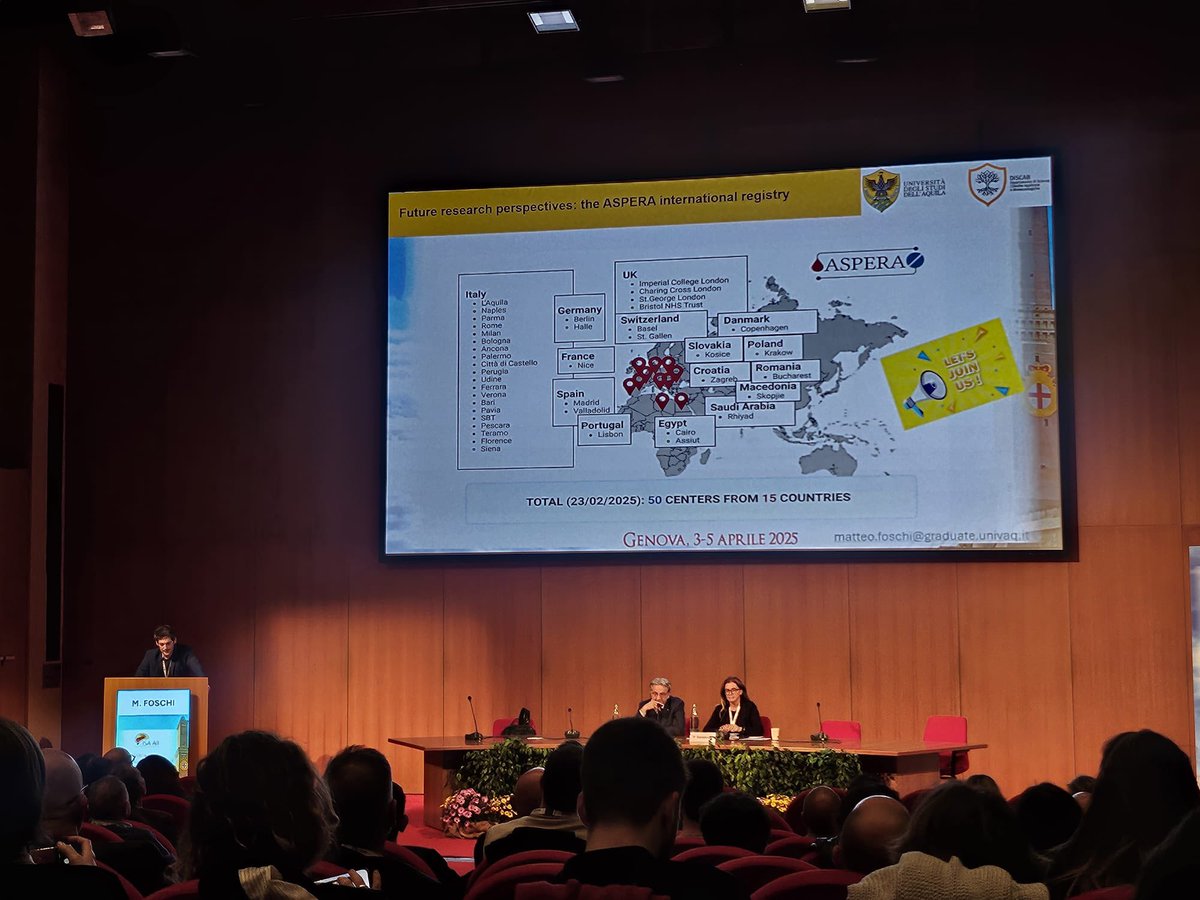 LAB-NEU (@lab_neu2024) on Twitter photo 📢#ASPERA study has been officialy presented at #ISA-stroke congress 2025 by <a href="/mattfos89/">Matteo Foschi</a> … ➡️DM us <a href="/mattfos89/">Matteo Foschi</a> <a href="/RaffaeleOrnello/">Raffaele Ornello</a> <a href="/Simona_Sacco_/">Simona Sacco</a> <a href="/fededs00/">Federico De Santis</a> to join the study <a href="/univaq/">Università degli Studi dell'Aquila</a> <a href="/ISA_AII_Young/">ISAYoung</a> 📢#ASPERA study has been officialy presented at #ISA-stroke congress 2025 by <a href="/mattfos89/">Matteo Foschi</a> … ➡️DM us <a href="/mattfos89/">Matteo Foschi</a> <a href="/RaffaeleOrnello/">Raffaele Ornello</a> <a href="/Simona_Sacco_/">Simona Sacco</a> <a href="/fededs00/">Federico De Santis</a> to join the study <a href="/univaq/">Università degli Studi dell'Aquila</a> <a href="/ISA_AII_Young/">ISAYoung</a>