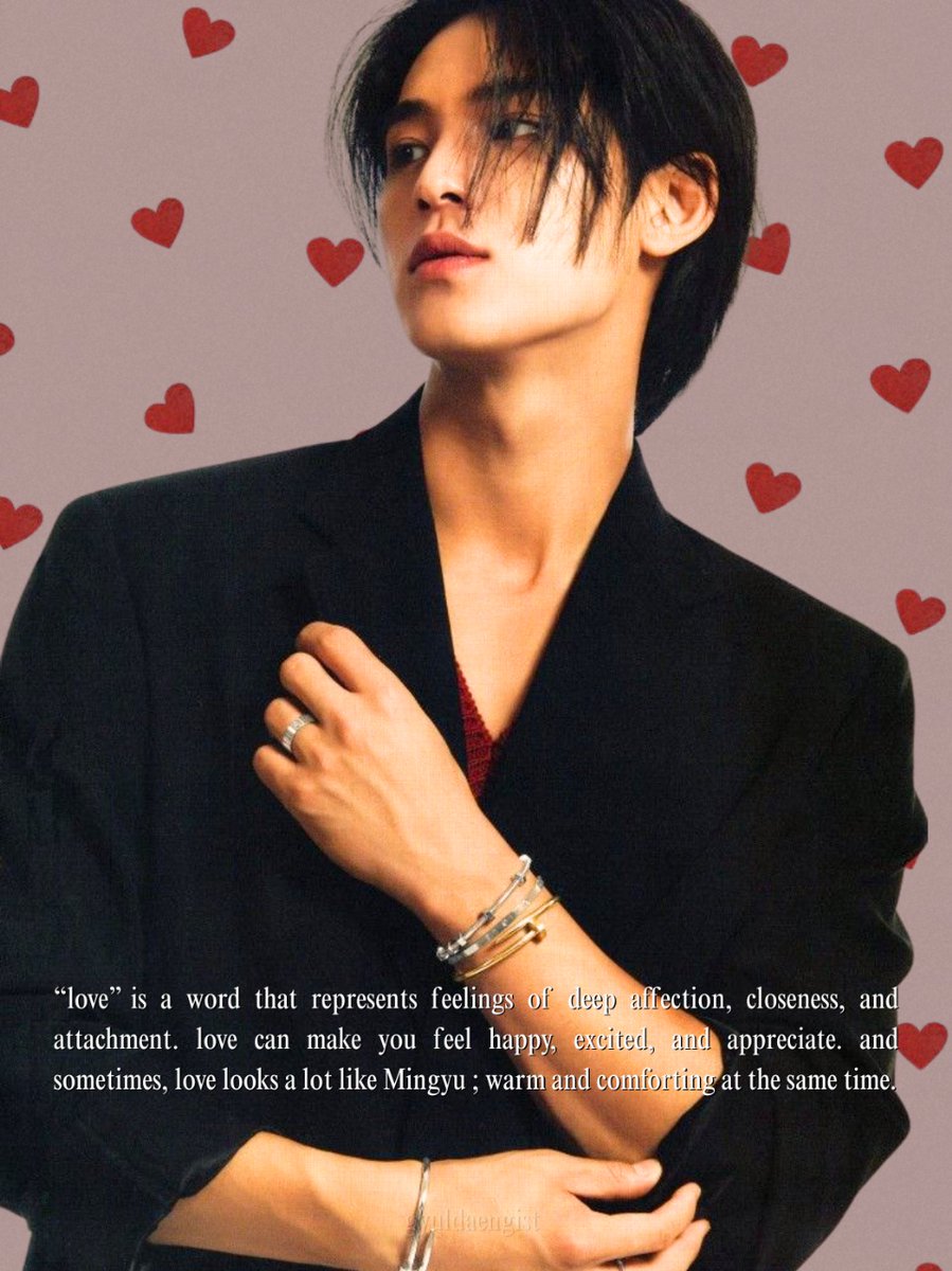 gyuldaengist's tweet photo. #mingyu, the form of love. https://t.co/0Xrsk5BTlm