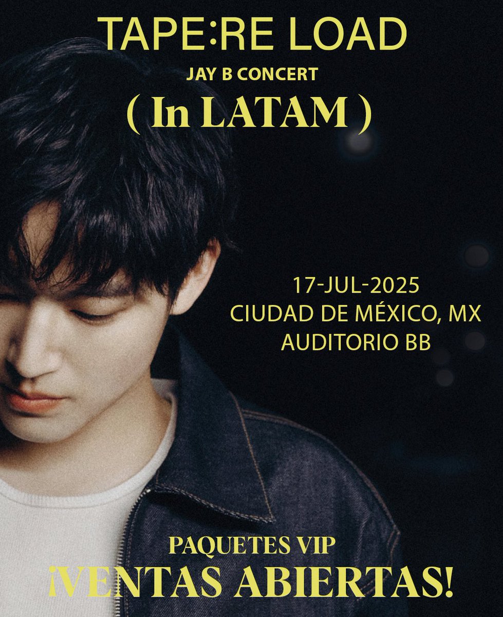 🇲🇽 ¡CDMX: PAQUETES VIP YA DISPONIBLES! 🇲🇽

¡CONOCE A JAY B: 🎫: bit.ly/JayBPaquetesVi…! 💛