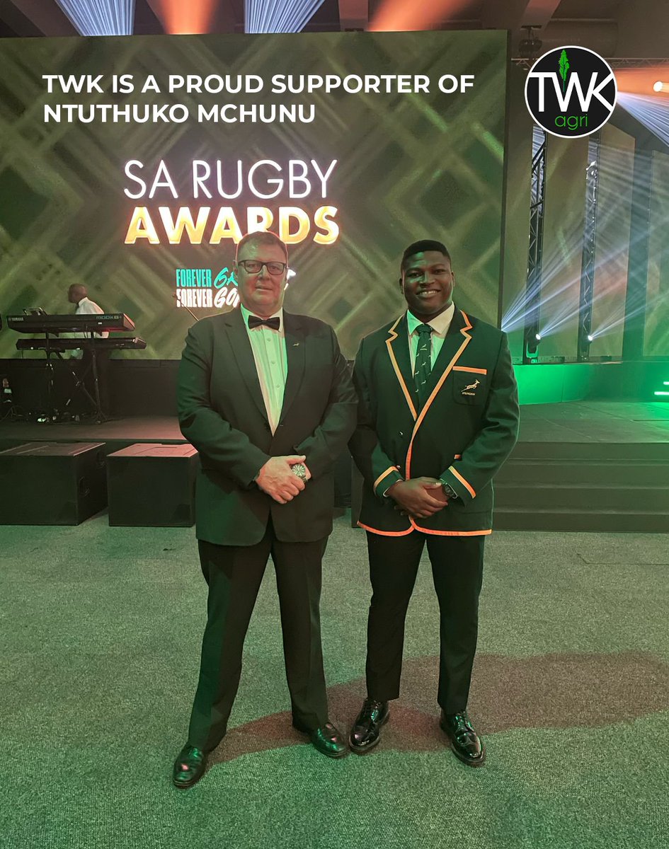 From all of us at TWK Agri, we wish you a fantastic birthday and a year filled with success, strength, and continued inspiration - both on and off the rugby field. Enjoy your special day, Ntuthuko!
#HappyBirthday #NtuthukoMchunu #SpringbokPride #SARugby #TWKAgri #ForeverGold