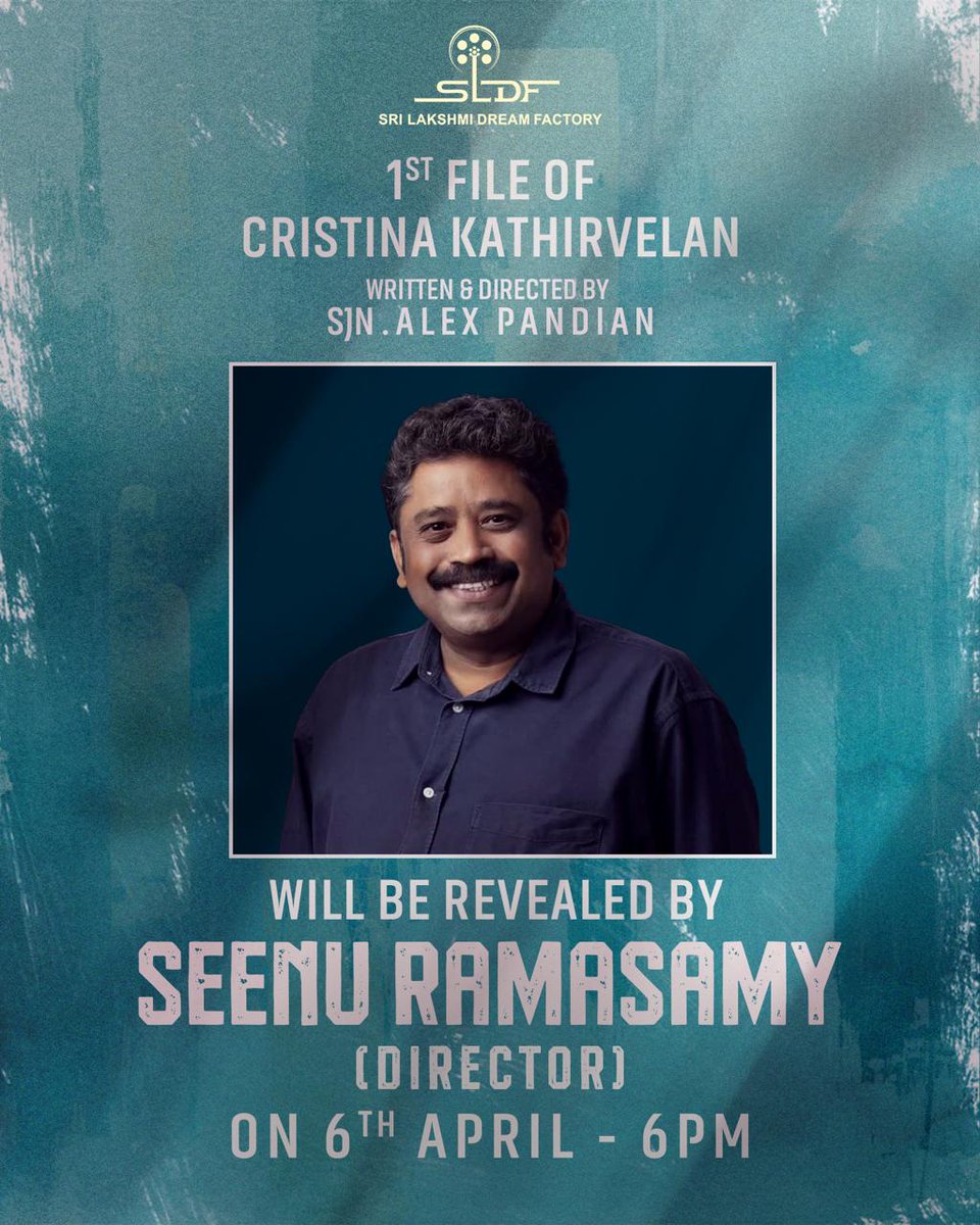 cinemapluz (@cinemapluz11) on Twitter photo First File of #CK to be revealed by National Award Winning Director <a href="/seenuramasamy/">Seenu Ramasamy</a> on April 06th (Sunday), Tomorrow at 06.00 PM
Produced by <a href="/Dr_R_Prabakar/">SRI LAKSHMI DREAM FACTORY</a> #DrRPrabakarSthapathy
Written and Directed by <a href="/sjnalexpandian/">sJn.Alex pandian</a>
<a href="/onlynikil/">Nikil Murukan</a> First File of #CK to be revealed by National Award Winning Director <a href="/seenuramasamy/">Seenu Ramasamy</a> on April 06th (Sunday), Tomorrow at 06.00 PM
Produced by <a href="/Dr_R_Prabakar/">SRI LAKSHMI DREAM FACTORY</a> #DrRPrabakarSthapathy
Written and Directed by <a href="/sjnalexpandian/">sJn.Alex pandian</a>
<a href="/onlynikil/">Nikil Murukan</a>