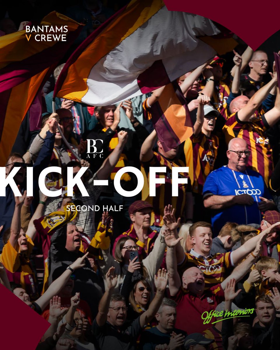 officialbantams's tweet photo. Underway again.πͺ
#BCAFC | #BRAvCRE | @OFFICEINTERIOR5 https://t.co/fWlQO874oJ