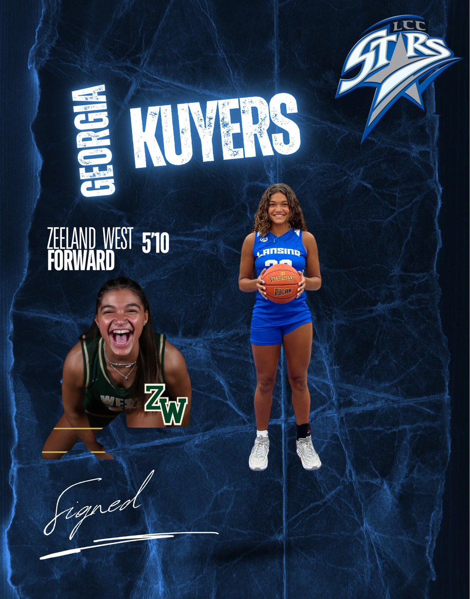 Lansing Community College Womenâs Basketball (@lccstarswbb) on Twitter photo âïžWelcome to the Stars Family đ€© <a href="/GeorgiaKuyers/">Georgia Kuyers</a>
Small Forward
Zeeland, MI
#Shining âïžWelcome to the Stars Family đ€© <a href="/GeorgiaKuyers/">Georgia Kuyers</a>
Small Forward
Zeeland, MI
#Shining