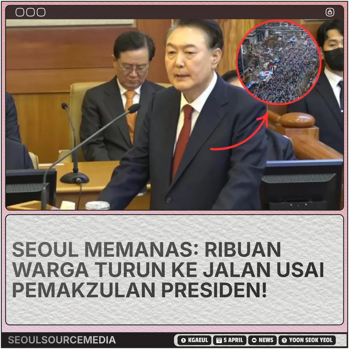 kpopdankdramaid's tweet image. Seoul Membara: #PemakzulanYoon Picu Perang Jalanan #Konservatif vs #Progresif!

 Selengkapnya ssmedia.my.id/2025/04/05/seo…
-K.Gaeul